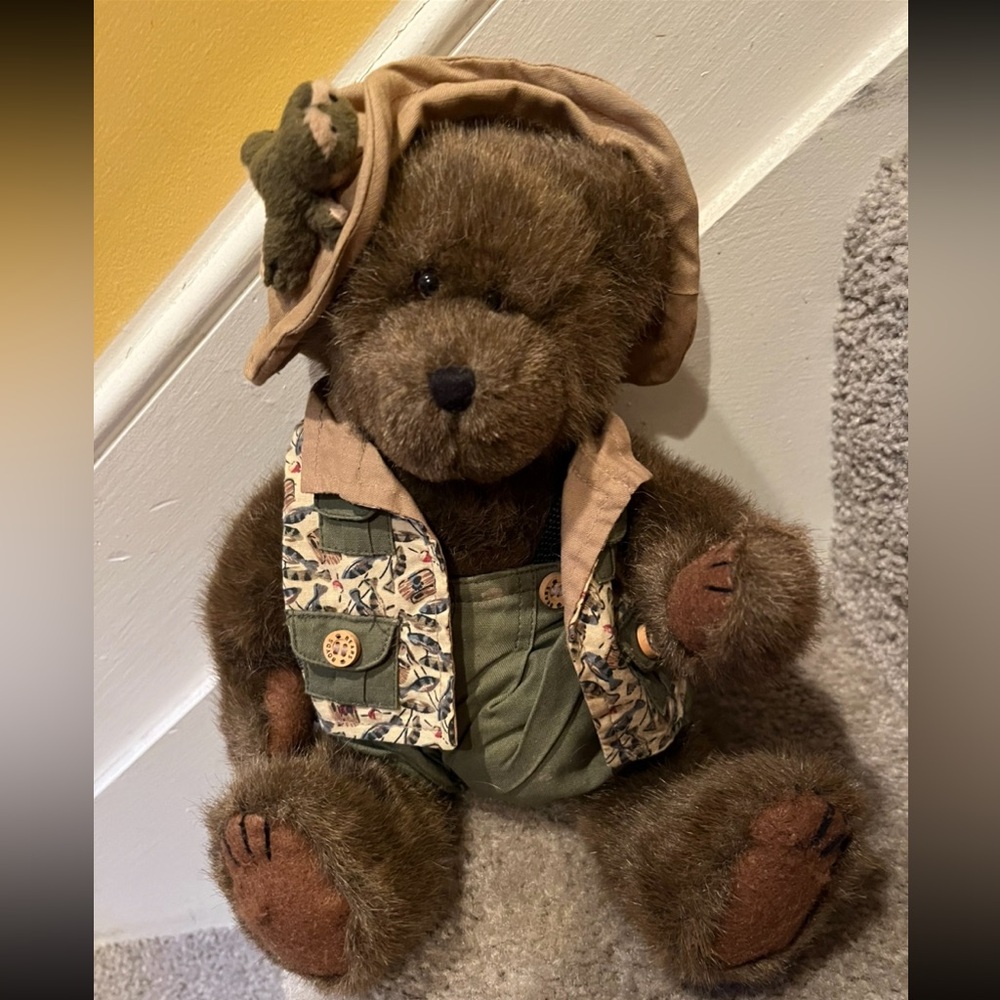 Boyds Teddy Bear with Green Outfit